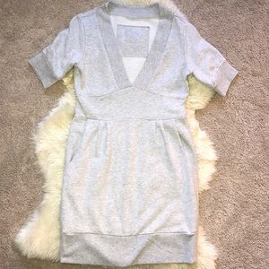 💖 Grey Sweatshirt Dress with Pockets💖